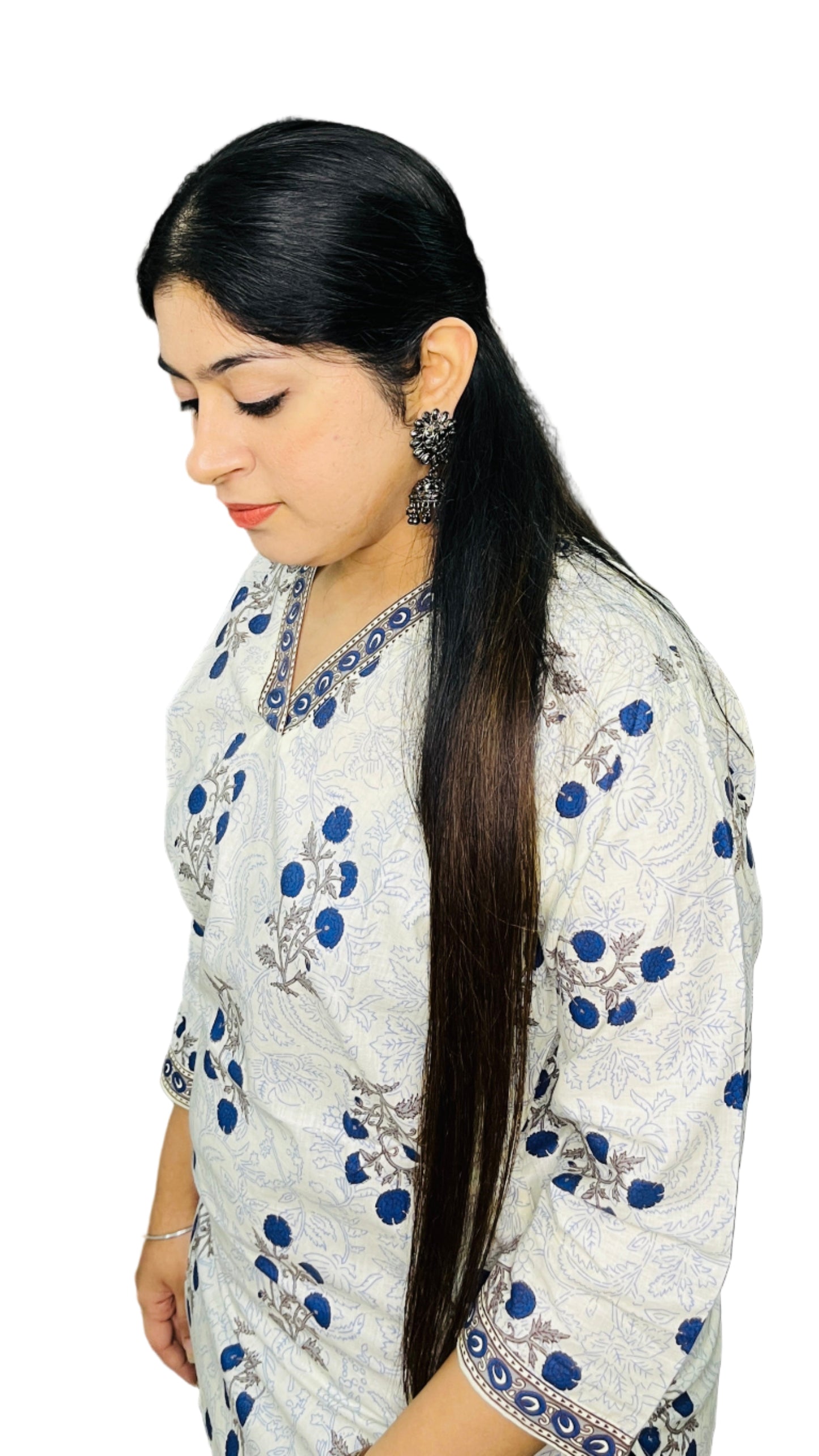 Floral Cotton Short Kurti