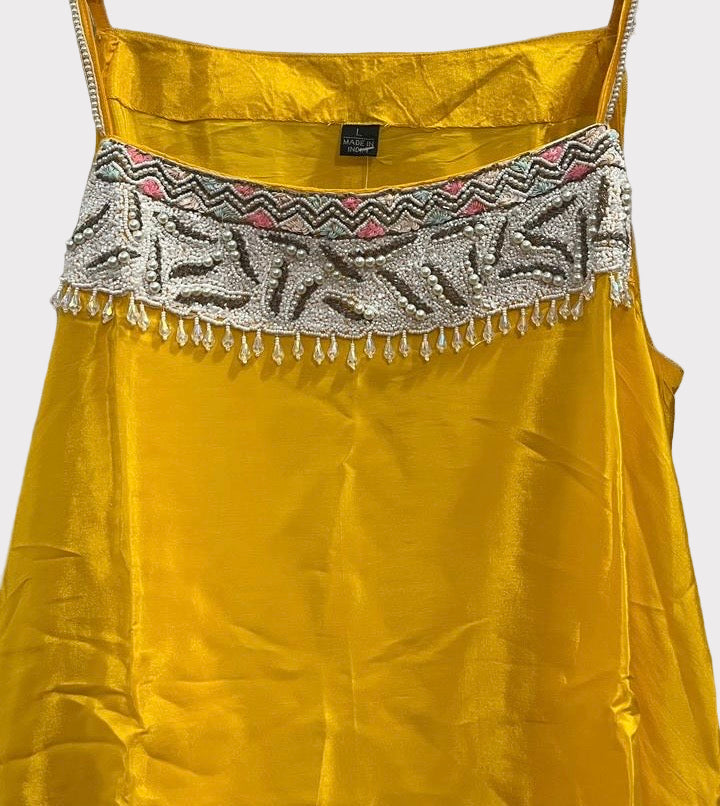 Golden Mustard Flow Dress