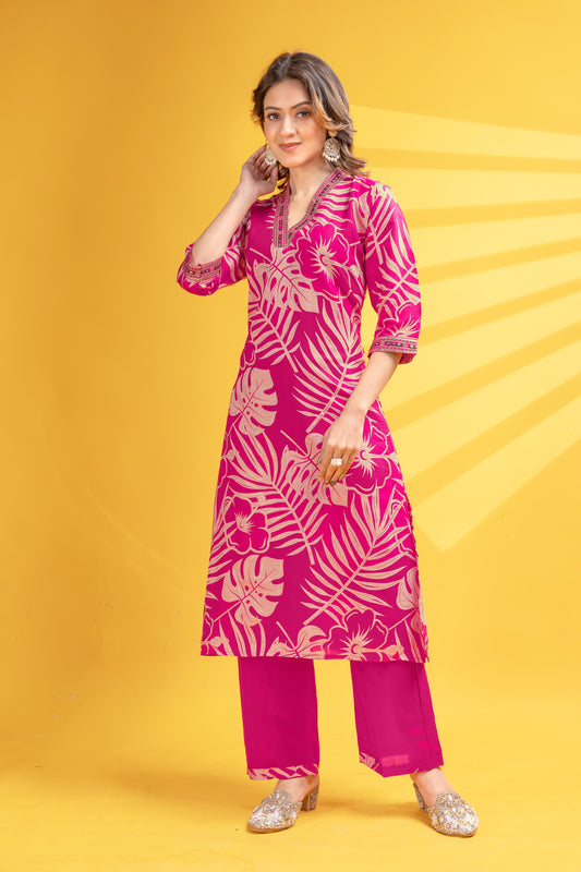 Gulabi Grace Kurti Pant Set